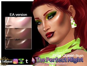 Sims 4 — The Perfect Night - Drag Queen Blush EA Version by EvilQuinzel — This one works on EA skin only! - Blush