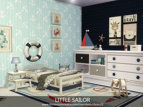 Sims 4 — LITTLE SAILOR  by dasie22 — LITTLE SAILOR is a lovely nursery with a bath corner. Please, use code