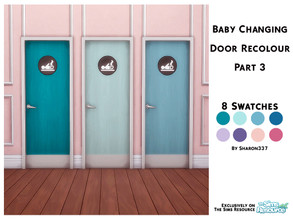 Sims 4 — Baby Changing Door Recolour Part 3 by sharon337 — Recolour of The Featureless Fiberglass Door in 8 different
