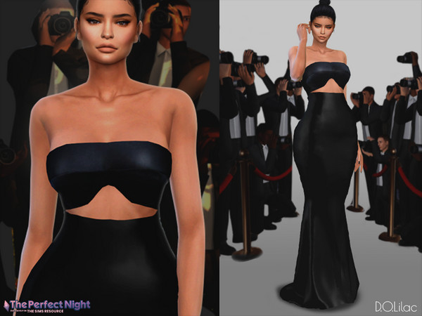 Sims 4 — The Perfect Night - Kylie Jenner Dress DO133 by DOLilac — This dress by Kylie Jenner was inspired by the Met