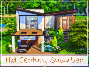 Sims 4 — Mid Century Suburban by simmer_adelaina — One of the finest Mid Century's houses, this house is based on 2