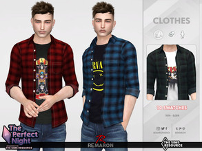 Sims 4 — The Perfect Night Band Shirt for Male by remaron — Band shirt for YA Male in The Sims 4 The Perfect