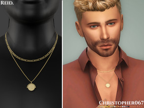 Sims 4 — Reid Necklace / Christopher067 by christopher0672 — This is a simple set of necklaces. Comes with one Figaro
