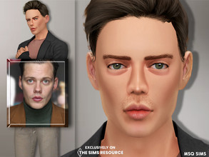 Sims 4 — Bill Skarsgard by MSQSIMS — Name : Bill Skarsgard Age : Young Adult Aspiration: World - Famous Celebrity Traits: