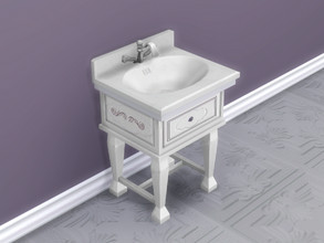 Sims 4 — Country Bathroom Wash Basin by seimar8 — Maxis match country bathroom vintage wash basin with a marble sink Get