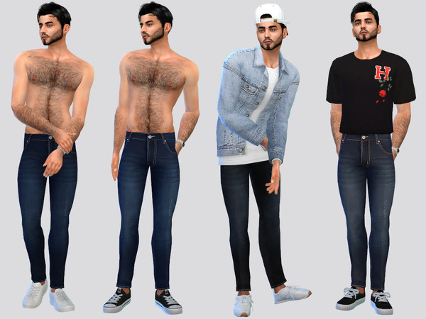 Sims 4 — Otto Denim Jeans by McLayneSims — TSR EXCLUSIVE Standalone item 8 Swatches MESH by Me NO RECOLORING Please don't