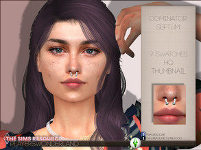 Sims 4 — Dominator Septum by PlayersWonderland — The bigger the better you say? This one perfectly fits everyone who