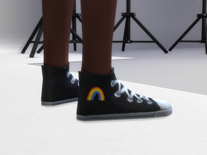 Sims 4 — Pride Month shoes for women by Aldaria — Pride Month shoes for women