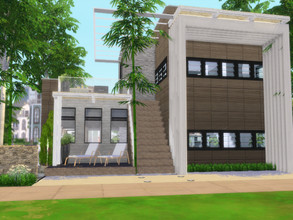 Sims 4 — Simple Living by Suzz86 — Modern Home featuring kitchen,breakfast bar, and livingroom. 1 Bedroom 1 Bathroom 1