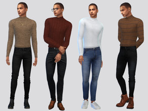 Sims 4 — Simple Tucked Turtlenecks by McLayneSims — TSR EXCLUSIVE Standalone item 13 Swatches MESH by Me NO RECOLORING