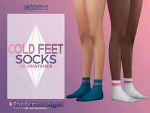 Sims 4 — The Perfect Night - Cold Feet Socks by Nords — Dag dag simmers! Here is a pair of cool striped socks, that comes