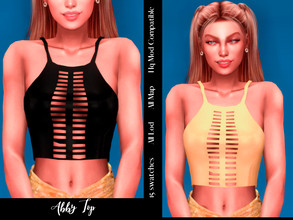 Sims 4 — Abby Top by couquett — Simple top for your sims, I hoppe that you like it abby top in 19 colors. this femenine