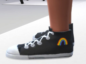 Sims 4 — Pride Month shoes for men by Aldaria — Pride Month shoes for men