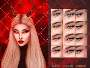 Sims 4 — [PATREON] BLUSH #11 by Jul_Haos — - CATEGORY: BLUSH - COLORS: 12 - SLIDERS COMPATIBLE - GENDER - FEMALE - HQ