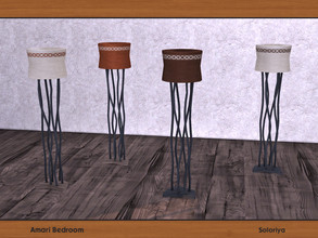 Sims 4 — Amari Bedroom. Floor Light by soloriya — Ethnic floor light. Part of Amari Bedroom set. 4 color variations.