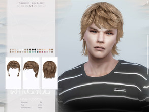 Sims 4 — WINGS-TO0622 by wingssims — Colors:36 All lods Compatible hats Hope you like it!