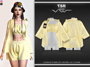 Sims 4 — Clothes SET-137 (SHIRT+TOP) BD494 by busra-tr — 10 colors Adult-Elder-Teen-Young Adult For Female Custom