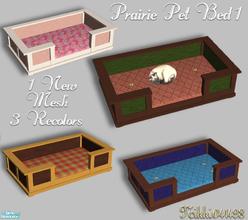 Sims 2 — Prairie PetBed  1 Set by Nikki041498 — Why not let your pets have beds as nice as your furniture? This Prairie