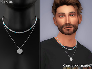Sims 4 — Kitsch Necklace Male / Christopher067 by christopher0672 — This is a fun kitschy set of 2 necklaces for your