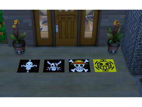 Sims 4 — Rug jolly roger one piece by Teday — Rug jolly roger one piece