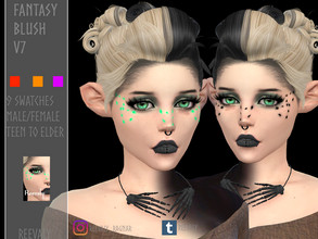 Sims 4 — Fantasy Blush V7 by Reevaly — 9 Swatches. Teen to Elder. Male and Female. Works with all Skins and Overlays.