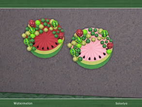 Sims 4 — Watermelon. Wall Decor by soloriya — Wall decor with balloons. Part of Watermelon set. 5 color variations.