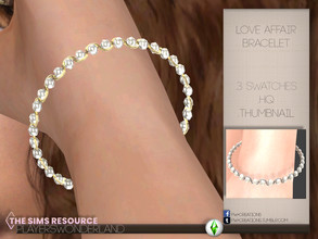 Sims 4 — Love Affair Bracelet by PlayersWonderland — This chick bracelet is a nice addon to an evening gown or simply for