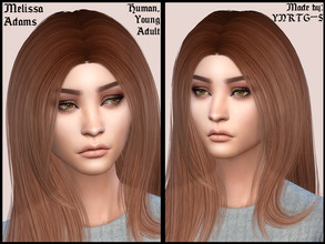 Sims 4 — Melissa Adams by YNRTG-S — Melissa is very developed, both physically and mentally. Her interest lies in both