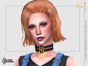 Sims 4 — Aishling Hairstyle by DailyStorm — Short double-layer hairstyle with wavy strands. 35 hair shades (27 natural, 8