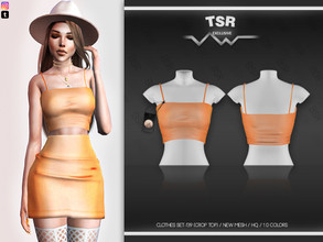 Sims 4 — Clothes SET-139 (CROP TOP) BD498 by busra-tr — 10 colors Adult-Elder-Teen-Young Adult For Female Custom
