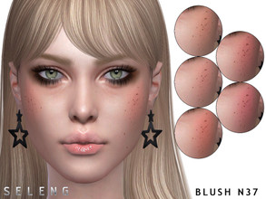 Sims 4 — Blush N37 by Seleng — The blush has 6 colours and HQ compatible. Allowed for toddler, child, teen, young adult,