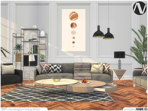 Sims 4 — Huntington Living Room by ArtVitalex — Living Room Collection | All rights reserved | Belong to 2021