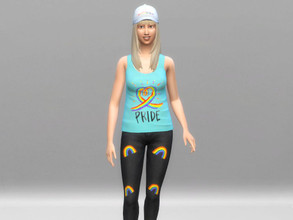 Sims 4 — Pride Day t-shirt 12 for women by Aldaria — Pride Day t-shirt 12 for women