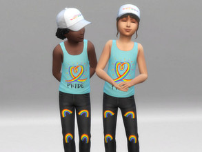 Sims 4 — Pride Day t-shirt 12 for children by Aldaria — Pride Day t-shirt 12 for children