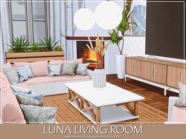 Sims 4 — Luna Living Room by MychQQQ — Value: $ 19,398 Size: 9x6