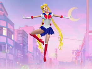 Sims 4 — Sailor Moon Scenery CAS Background by aurallistine — CAS background from Sailor Moon that replaces the default
