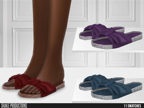 Sims 4 — ShakeProductions 698 - Slippers by ShakeProductions — Shoes/Flats New Mesh All LODs Handpainted 11 Colors