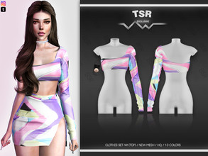 Sims 4 — Clothes SET-141 (TOP) BD502 by busra-tr — 10 colors Adult-Elder-Teen-Young Adult For Female Custom thumbnail