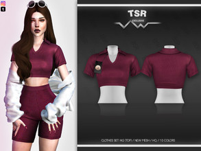 Sims 4 — Clothes SET-142 (TOP) BD504 by busra-tr — 10 colors Adult-Elder-Teen-Young Adult For Female Custom thumbnail