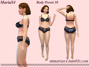 Sims 4 — MariaS4 Bodypreset 10   by MMariaS4 — A body preset for your female sims from T - E It has downwards sloping