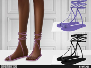 Sims 4 — ShakeProductions 701 - Slippers by ShakeProductions — Shoes/Flats New Mesh All LODs Handpainted 8 Colors