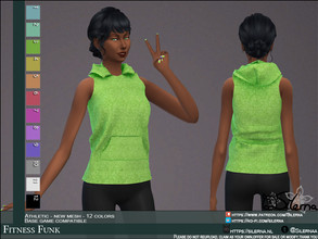Sims 4 — Fitness Funk by Silerna — - Basegame compatible - New mesh - all Lods - Everyday/Athletic/Hot weather - Teen to