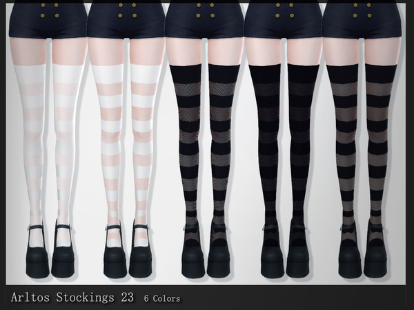 Sims 4 — Stockings 23 by Arltos — 6 colors. HQ compatible.