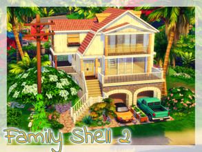 Sims 4 — Family Shell 2 by simmer_adelaina — A quite spacious house with two bedrooms and one bathroom, three floors, a