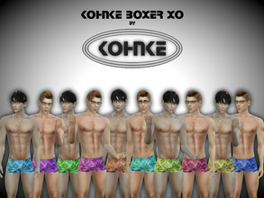 Sims 4 — Male Boxer XO by CHKohnke — Male Underwear Boxer