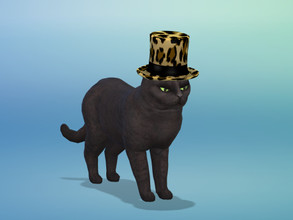 Sims 4 — Tiger hat by RonaDesigns — Get your cat a tiger hat! See that kitty go, grrrrr.... You will need cats and dogs.