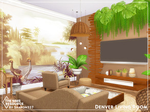Sims 4 — Denver Living Room by sharon337 — This is a Room Build Place on 20 Culpepper House Apartment in San Myshuno 6 x