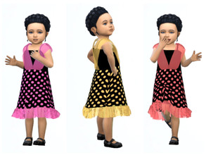 Sims 4 — ErinAOK Toddler Dress 0702 by ErinAOK — Toddler Dress 9 Swatches
