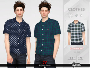 Sims 4 — Formal Shirt 06 for Male Sim by remaron — Button Ups Shirts for YA male in The Sims 4 ReMaron_M_FormalShirt06