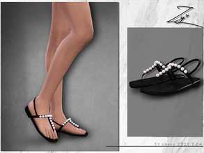 Sims 4 — Goldie T-Strap Sandal_Zy by _zy — New mesh All lods HQ compatible hope you will like it~